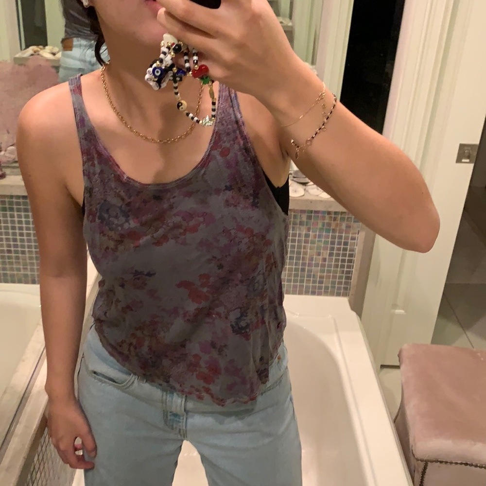 SALE Floral Tank